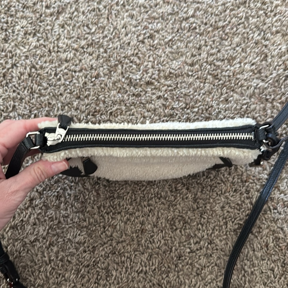 Coach Rhyder Shearling Pouchette Crossbody - Picture 9 of 15